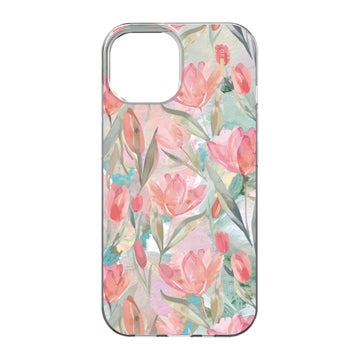 iDeal of Sweden iPhone 17e / 16e / 15 / 14 / 13  Clear Case -suojakuori, Tulip Bloom