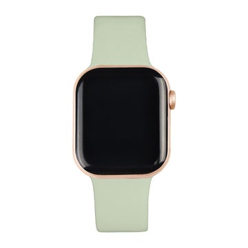 iDeal of Sweden Apple Watch 38 / 40 / 41 / 42 mm Silicone Band -ranneke, Koko M-L, sage green