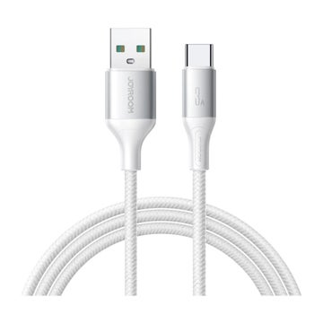 Joyroom Flash 18W USB-A / USB-C -kaapeli, Valkoinen 100 cm