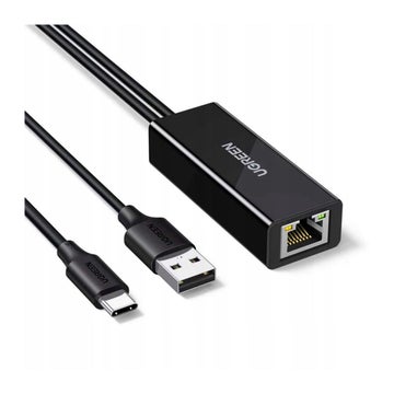 Ugreen CR110 RJ45 Ethernet-adapteri, Musta