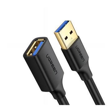 Ugreen US129 USB-A -jatkokaapeli, Musta 2m