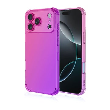 iPhone 17 Pro Gradient Bumper TPU -suojakuori, Pinkki/violetti