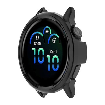Polykarbonaattikuori Garmin Vivoactive 6 -&auml;lykellolle, Musta