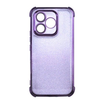 Honor 600 Lite 5G Glitter Bumper TPU-suojakuori, Violetti