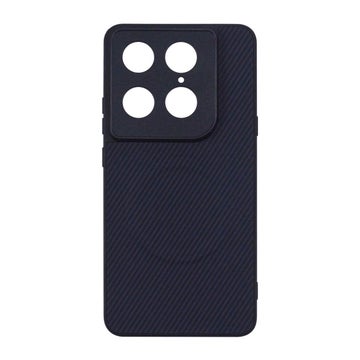 Motorola Signature 5G kuvioitu MagSafe-suojakuori, Hiilikuitukuvio, sininen