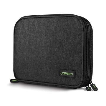 Ugreen LP149 Storage Bag -s&auml;ilytyslaukku kaapeleille, Musta