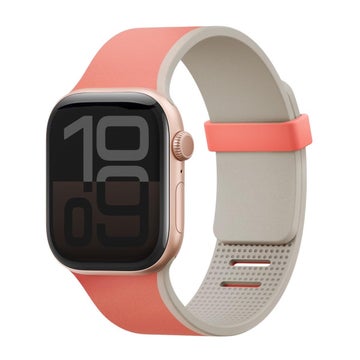 Uniq Revix Premium Apple Watch 44 / 45 / 46 / 49 mm -ranneke, Pinkki/beige