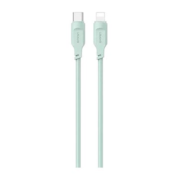 USAMS Lithe USB-C / Lightning PD 20W -kaapeli, Vihre&auml; 120 cm