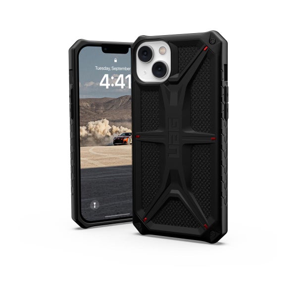 UAG Monarch iPhone 14 Plus -suojakuori, Kevlar, musta