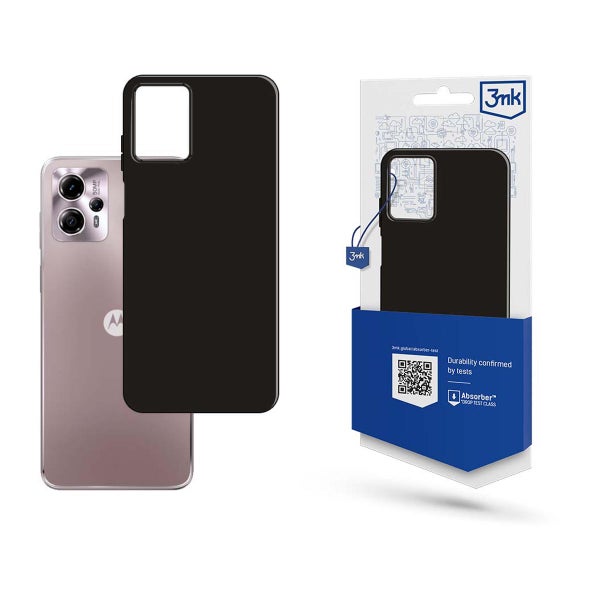3MK Motorola G13 / G23 matta suojakuori, Musta