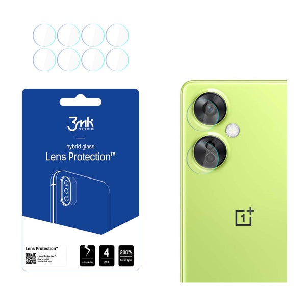 3MK OnePlus Nord CE 3 Lite 5G Lens Protection -panssarilasi, takakameroille (4-pack)
