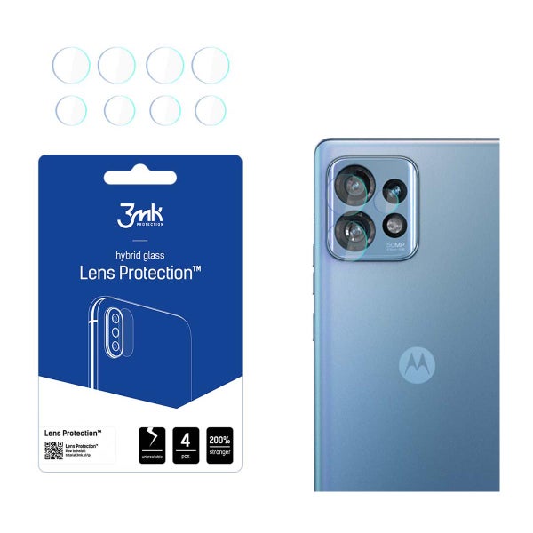 3MK Motorola Edge 40 5G Lens Protection -panssarilasi, takakameroille (4-pack)