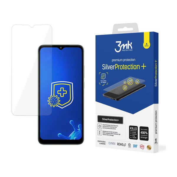 3MK Xiaomi Redmi A1 / A2 / A2 Plus Silver Protect+-suojakalvo, Antibakteerinen