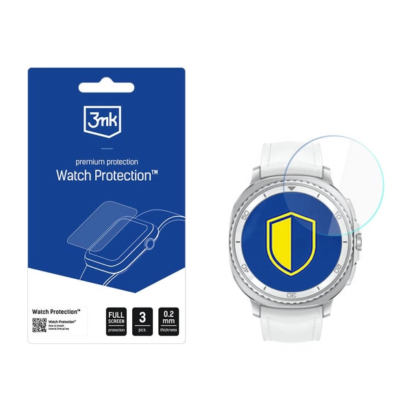 3MK Galaxy Watch8 Classic 46 mm Watch Protection -panssarilasi, Kirkas (3-pack)