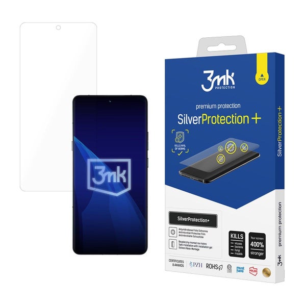 3MK Motorola Signature 5G, Silver Protect+ -suojakalvo, Antibakteerinen