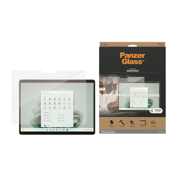 PanzerGlass Microsoft Surface Pro X / Pro 8 / Pro 9  -panssarilasi, Antibakteerinen