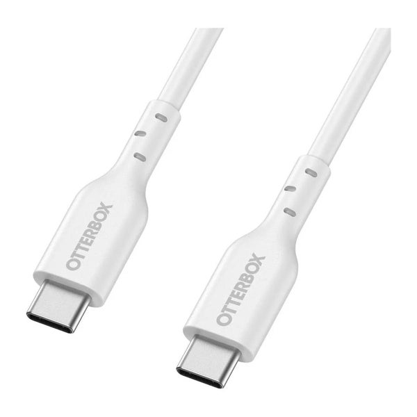 Otterbox USB-C / USB-C PD Fast Charge -kaapeli, 1m Valkoinen