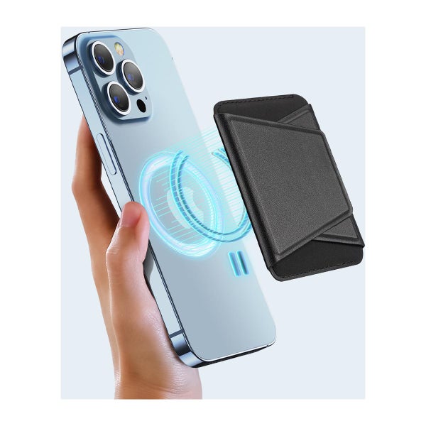 Dux Ducis MagSafe Wallet Stand -korttikotelo, Musta