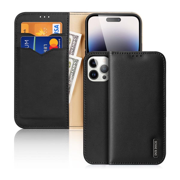 Dux Ducis Hivo iPhone 15 Pro Max -suojakotelo, RFID-suojaus, musta