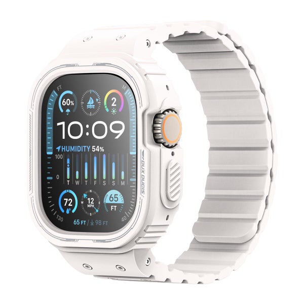 Dux Ducis OA Series Apple Watch 49 mm -suojakuori rannekkeella, Starlight