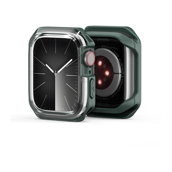 Dux Ducis Apple Watch 45 mm Tamo -suojakuori, L&auml;pin&auml;kyv&auml;/vihre&auml;