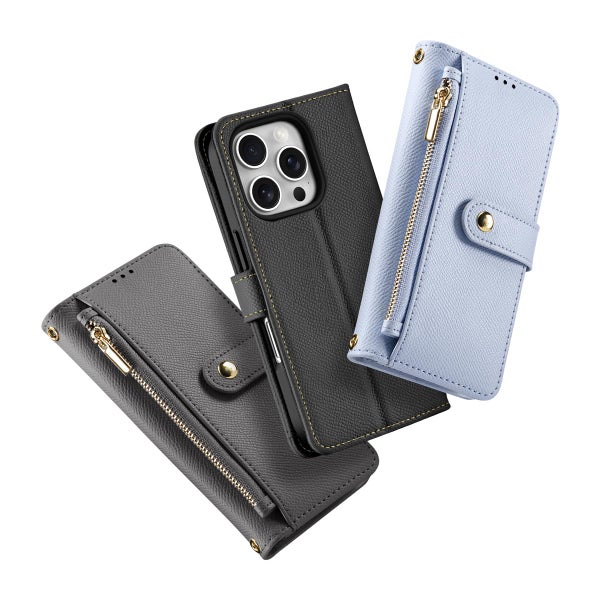Dux Ducis Lawa iPhone 16 Pro Max lompakkokuoret irrotettavalla magneettikuorella, Musta