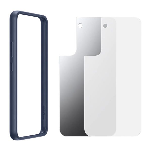 Samsung Galaxy S22 Frame Cover -suojakuori, Navy