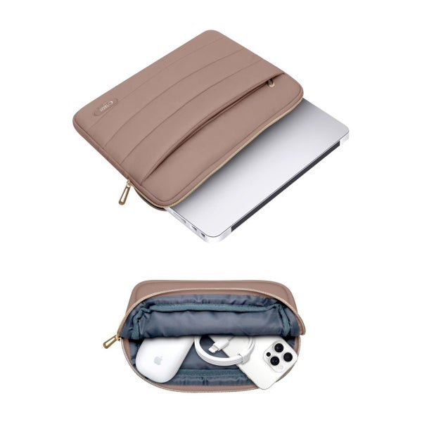 Tech-Protect Puffy 13-14" -tietokonelaukku, Walnut
