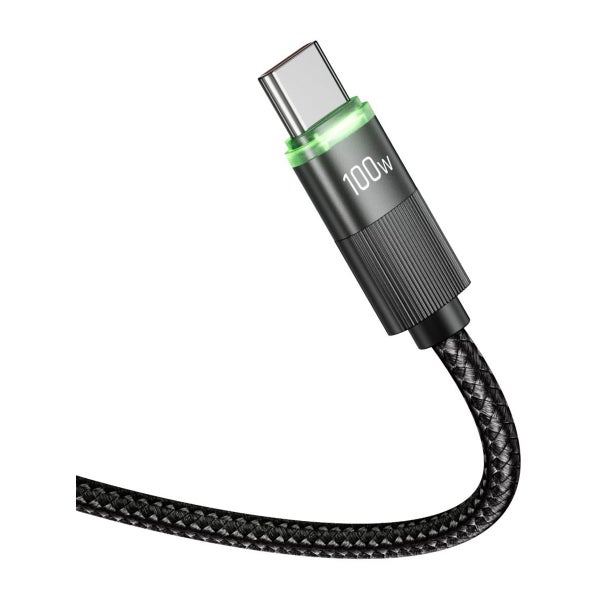Tech-Protect UB20T PD100W/5A USB-C -kaapeli, 180cm musta