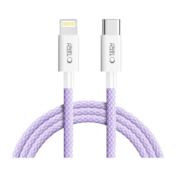 Tech-Protect Ultraboost Lite PD27W/3A Lightning -kaapeli, 200cm violetti