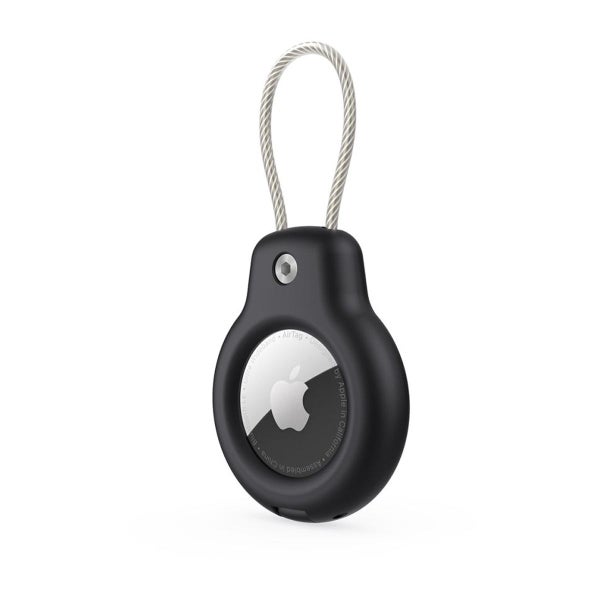 Tech-Protect Rough Vein AirTag -suojakotelo, Musta (2-pack)