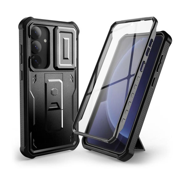Tech-Protect Kevlar Cam+ Galaxy S25 5G suojakuori, Musta