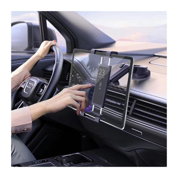 Tech-Protect V4 -tablettiteline auton kojelautaan, Musta