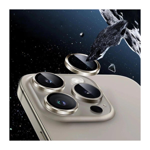 Tech-Protect Camring Fit+ iPhone 14 Pro / 14 Pro Max / 15 Pro / 15 Pro Max / 16 Pro / 16 Pro Max / 17 Pro / 17 Pro Max -panssarilasi takakameroille, Kirkas