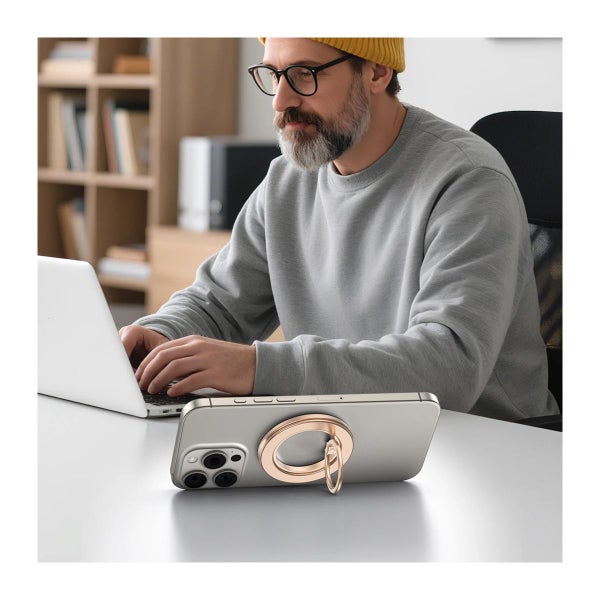 Tech-Protect magneettinen MagSafe-rengaspidike, MMR600, kulta