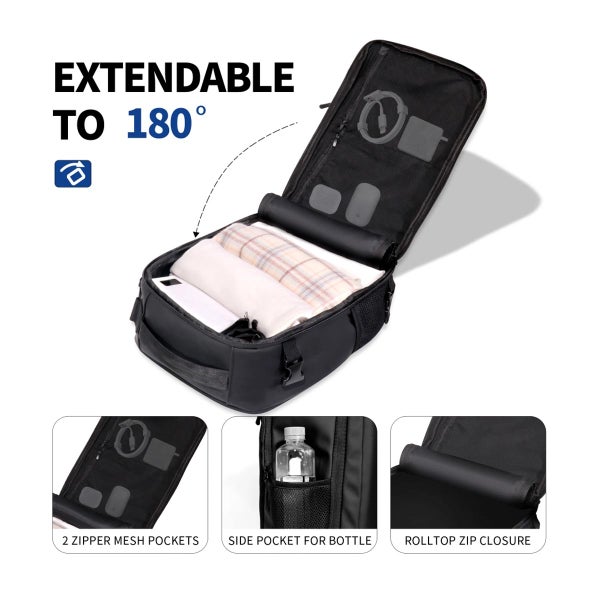 Tech-Protect Defender S50 -lentoreppu, 20L, musta