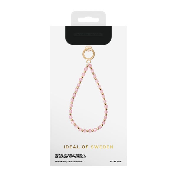 iDeal of Sweden Chain Wristlet -rannehihna puhelimelle, Light Pink