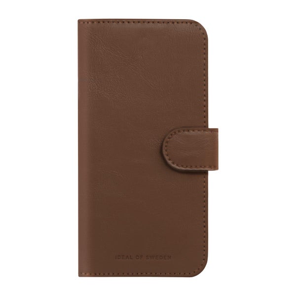 iDeal of Sweden iPhone 15 Magnet Wallet+, Tummanruskea
