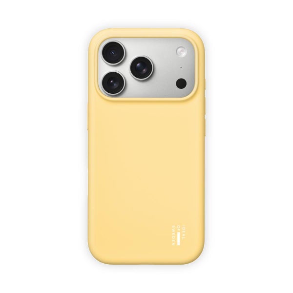 iDeal of Sweden iPhone 17 Pro MagSafe Silicone Case, Soft Lemon
