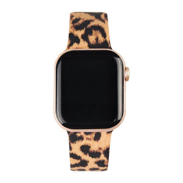 iDeal of Sweden Apple Watch 38 / 40 / 41 / 42 mm Silicone Band -ranneke, Koko S-M, timeless leo