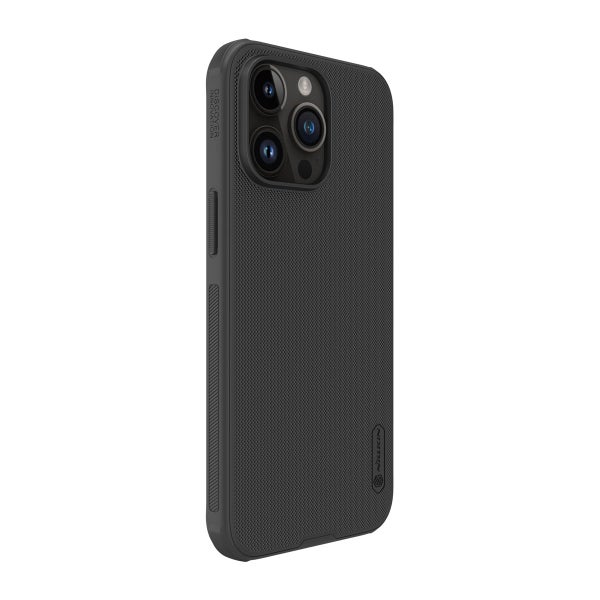 Nillkin Magnetic Super Frosted Shield Pro iPhone 15 Pro -suojakuori, Musta