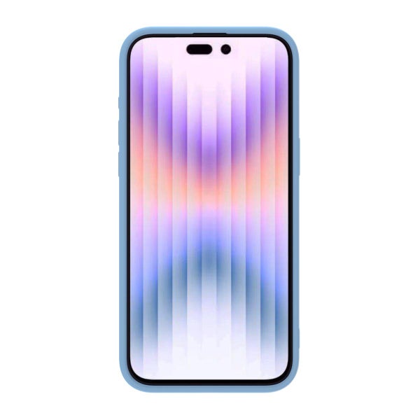 Nillkin iPhone 15 Pro Max CamShield Silky Silicone -suojakuori, Vaaleansininen