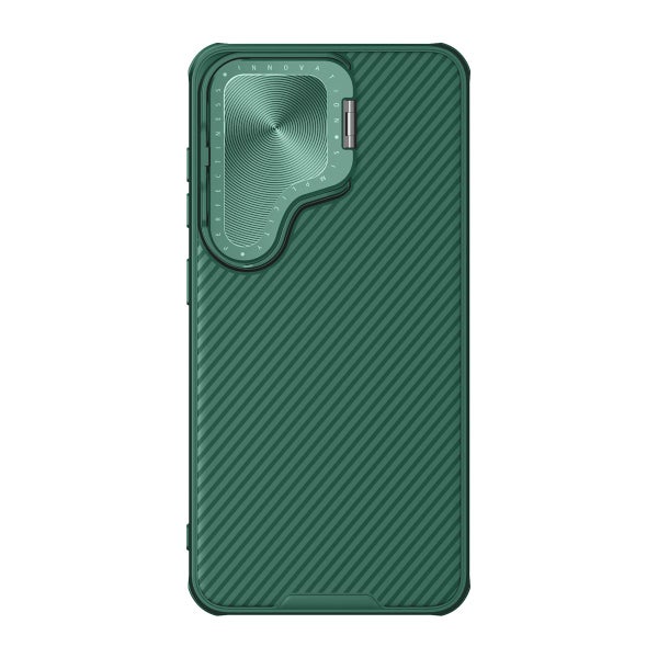 Nillkin CamShield Prop MagSafe Galaxy S24 Plus 5G -suojakuori, Vihre&auml;