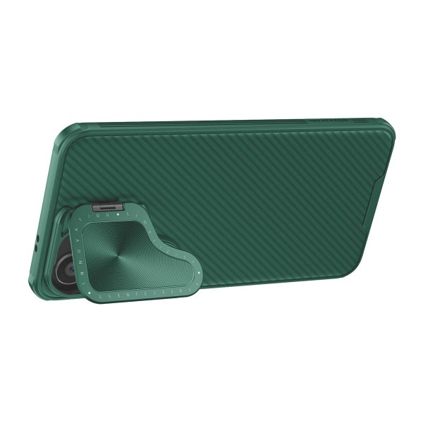 Nillkin CamShield Prop MagSafe Galaxy S24 Plus 5G -suojakuori, Vihre&auml;
