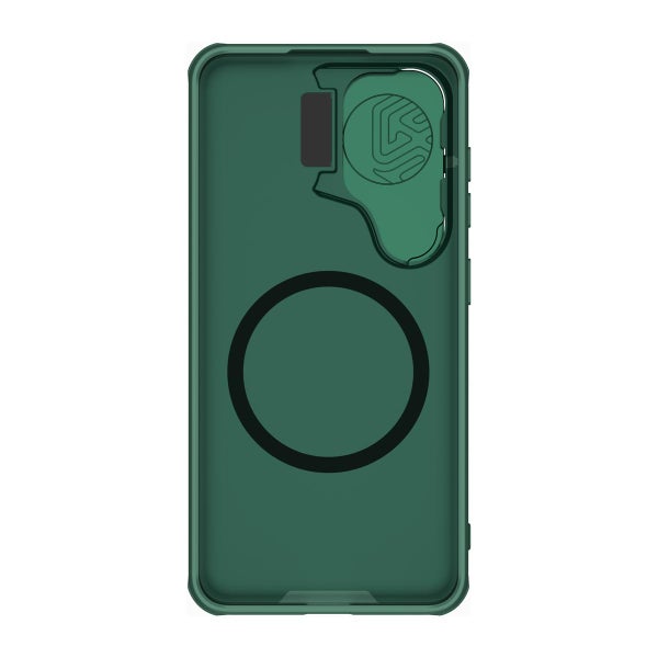Nillkin CamShield Prop MagSafe Galaxy S24 Plus 5G -suojakuori, Vihre&auml;