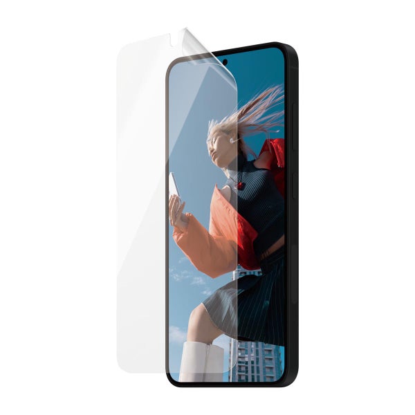 PanzerGlass Galaxy S24 5G Matrix Hybrid Glass -suojakalvo, Kirkas asennusapurilla