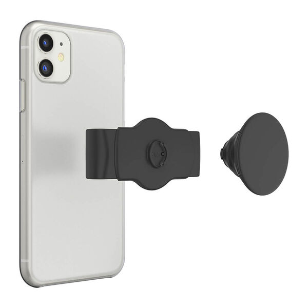 PopSockets PopGrip Slide Stretch -teline, Musta