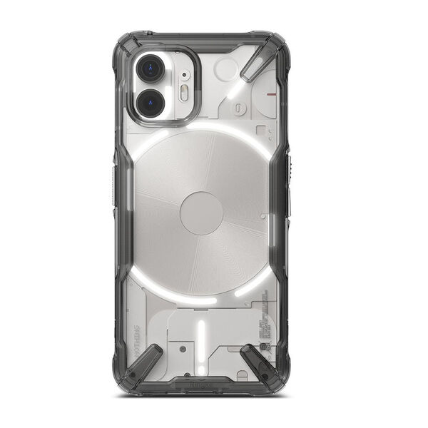 Ringke Fusion-X Nothing Phone (2) -suojakuori, Smoke Black