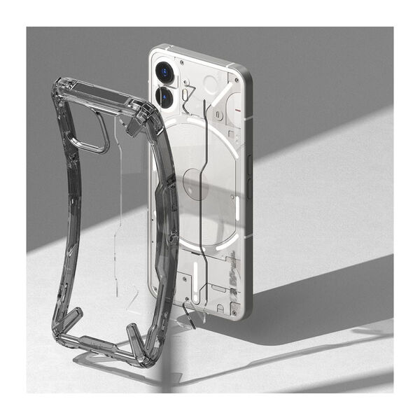 Ringke Fusion-X Nothing Phone (2) -suojakuori, Smoke Black