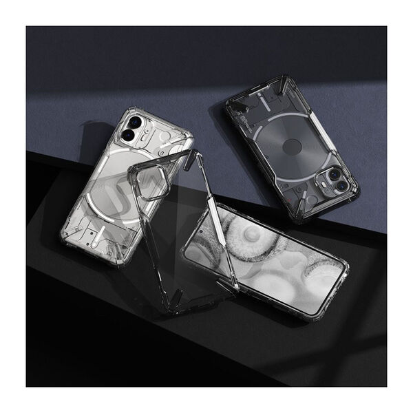 Ringke Fusion-X Nothing Phone (2) -suojakuori, Smoke Black